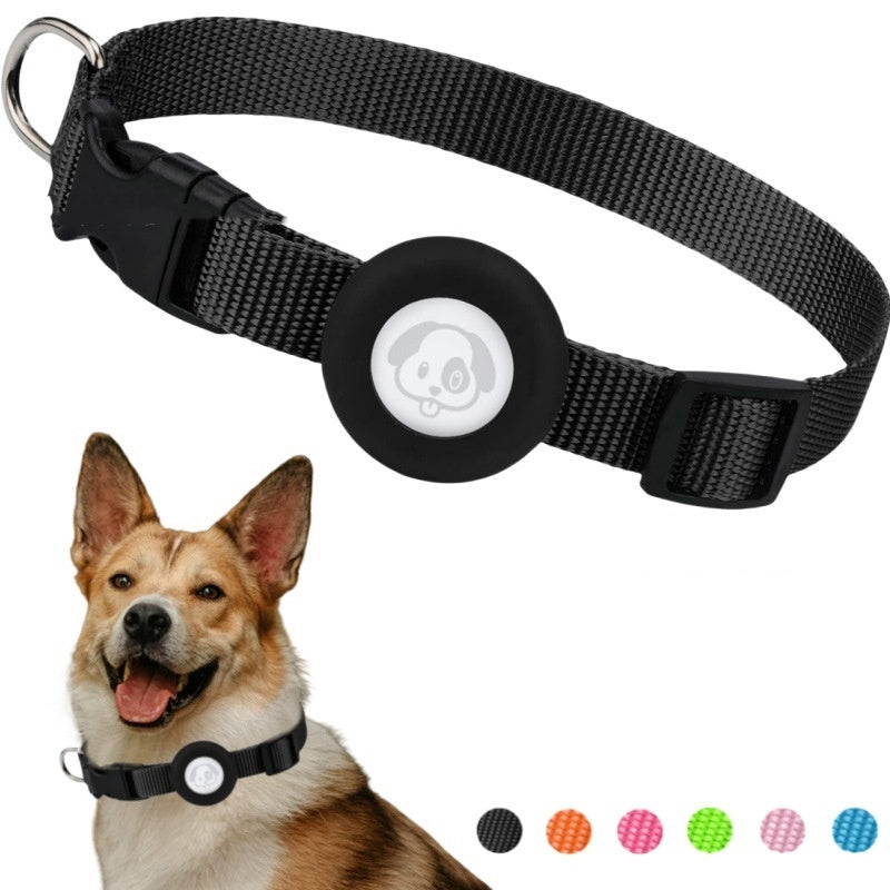 KFX-8123709 Waterproof Silicone Dog Collar with Adjustable Nylon Ribbon in Solid Colors