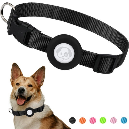 KFX-8123709 Waterproof Silicone Dog Collar with Adjustable Nylon Ribbon in Solid Colors