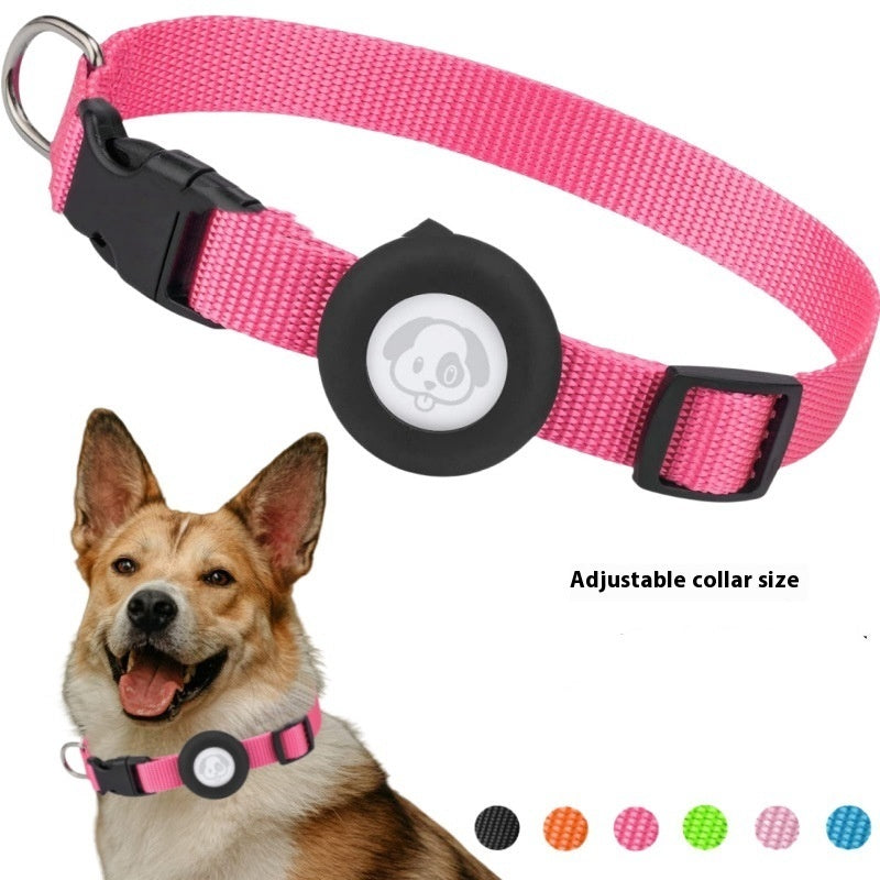 KFX-8123709 Waterproof Silicone Dog Collar with Adjustable Nylon Ribbon in Solid Colors