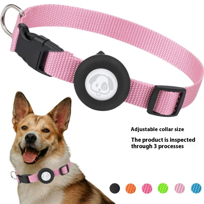 KFX-8123709 Waterproof Silicone Dog Collar with Adjustable Nylon Ribbon in Solid Colors