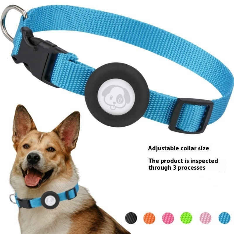 KFX-8123709 Waterproof Silicone Dog Collar with Adjustable Nylon Ribbon in Solid Colors