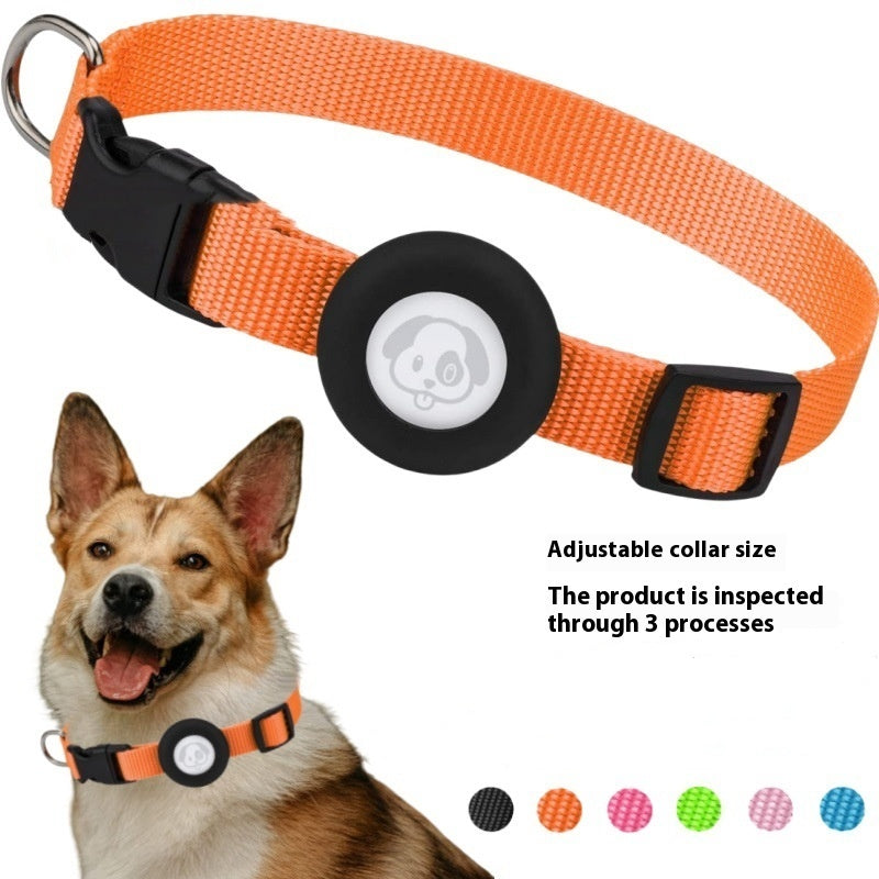 KFX-8123709 Waterproof Silicone Dog Collar with Adjustable Nylon Ribbon in Solid Colors