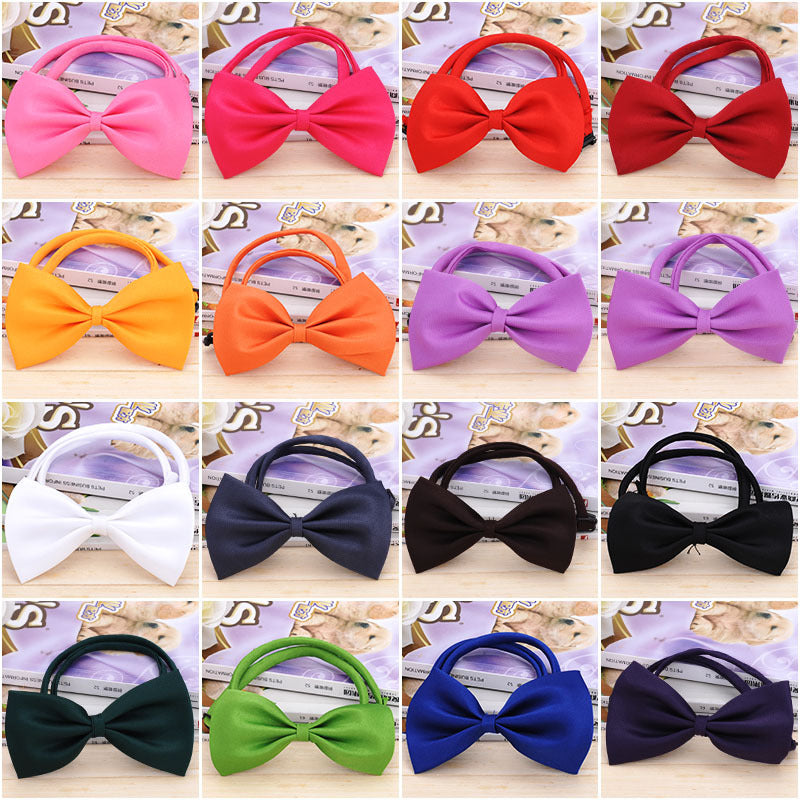 KFX-8123965 Multicolor Pet Bow Tie - Wedding Dog Collar Accessory in Various Colors