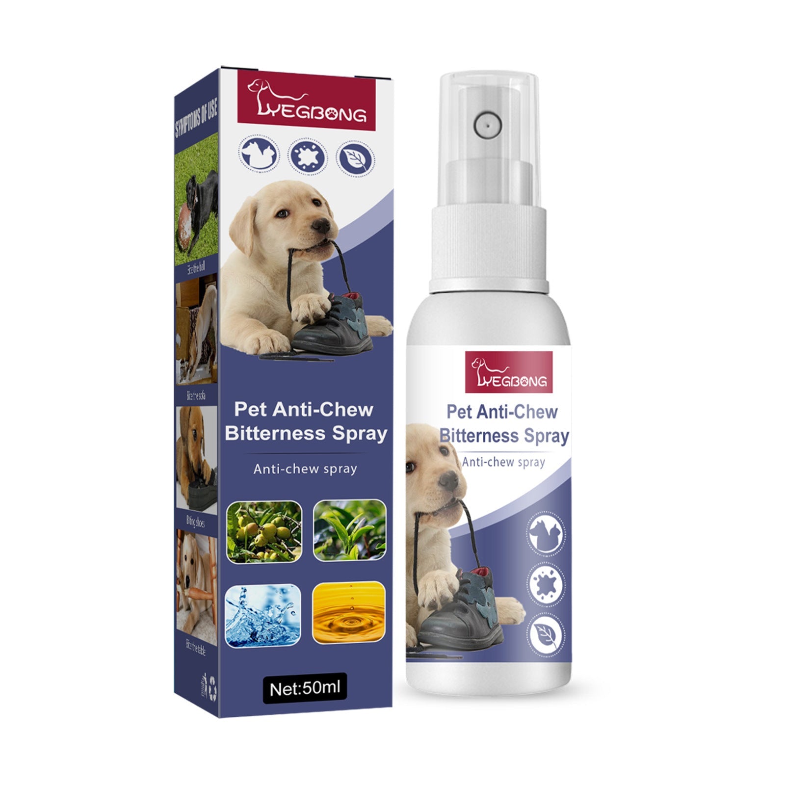 KFX-8124989 Indoor Anti-Bite Spray for Dogs – Long-lasting Protection Against Scratching Furniture, 50ml