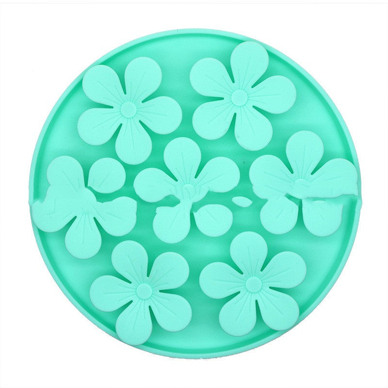 KFX-8125501 Slow Feeding Pet Food Suction Cup Dish for Cats and Dogs - Silicone Licking Sniff Pad
