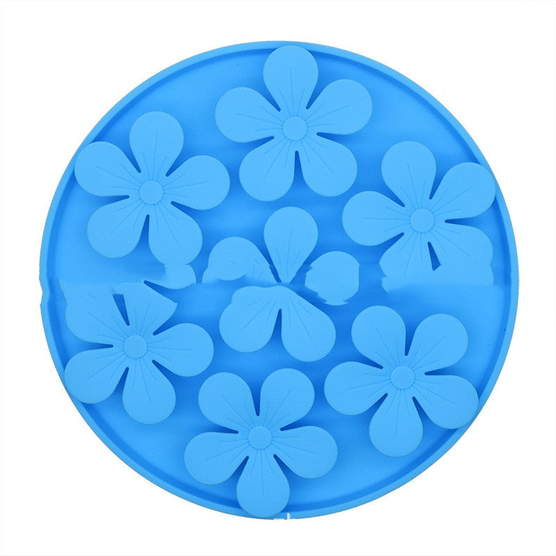 KFX-8125501 Slow Feeding Pet Food Suction Cup Dish for Cats and Dogs - Silicone Licking Sniff Pad