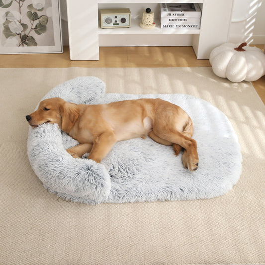 KFX-8125757 Warm Plush Pet Bed for Dogs and Cats - Cozy Cushion in Various Colors and Sizes