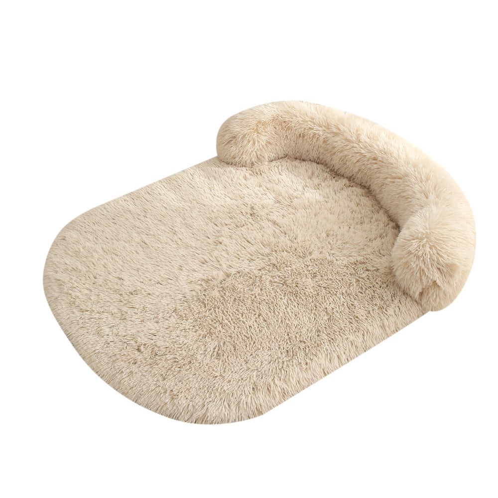 KFX-8125757 Warm Plush Pet Bed for Dogs and Cats - Cozy Cushion in Various Colors and Sizes