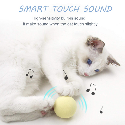 KFX-8126525 Mint and Sound Interactive Cat Toy Balls with Catnip Option