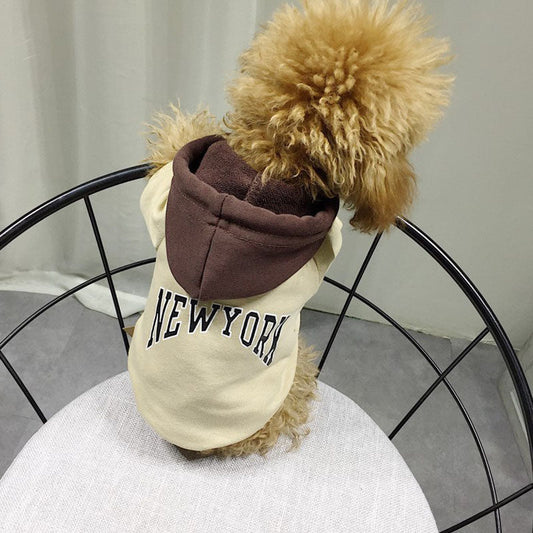 KFX-8126781 Casual Terry Cotton Hooded Sweatshirt for Pets in Multiple Colors
