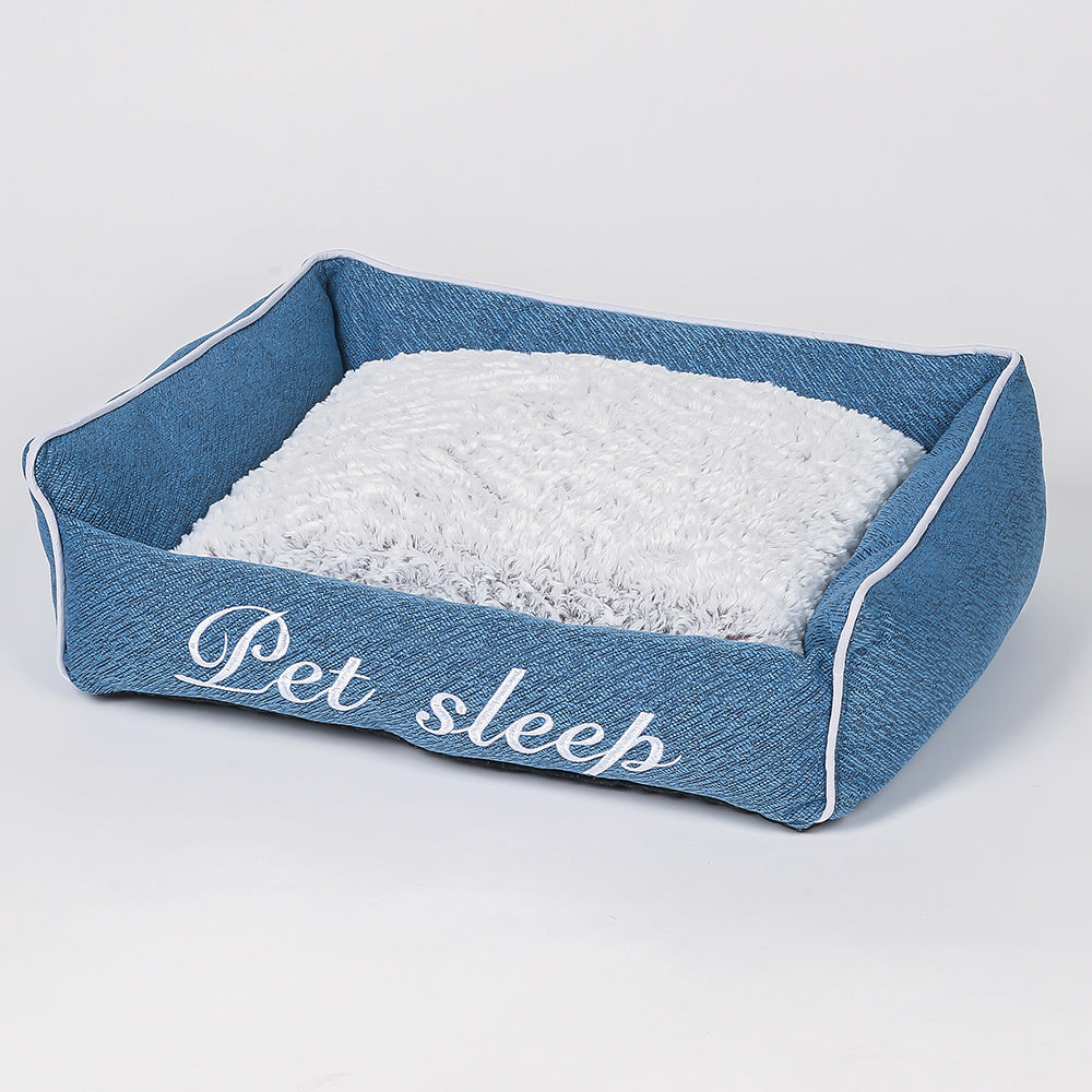 KFX-8131517 Warm Cloth Cat Litter Kennel Pet Bed for Small Dogs and Kittens in Multiple Sizes