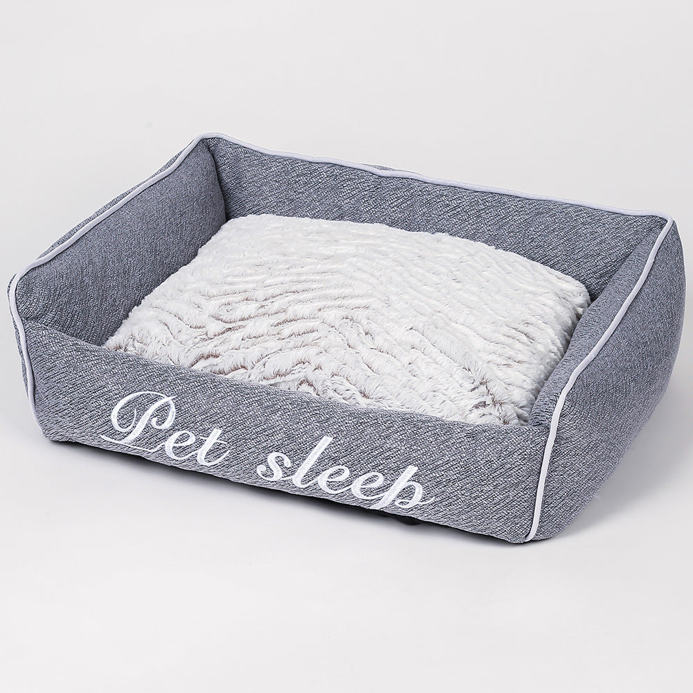 KFX-8131517 Warm Cloth Cat Litter Kennel Pet Bed for Small Dogs and Kittens in Multiple Sizes