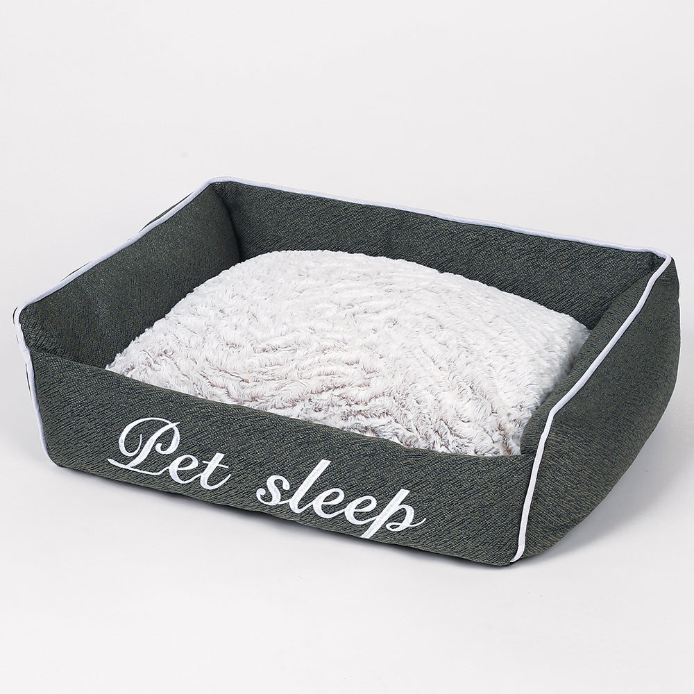 KFX-8131517 Warm Cloth Cat Litter Kennel Pet Bed for Small Dogs and Kittens in Multiple Sizes