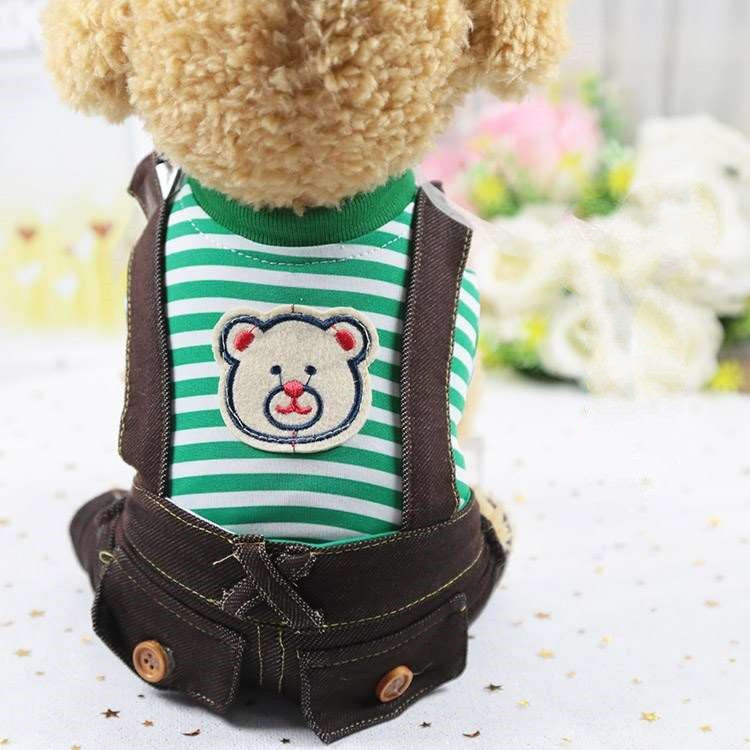 KFX-8131645 Casual Denim Four-Legged Clothing for Pets