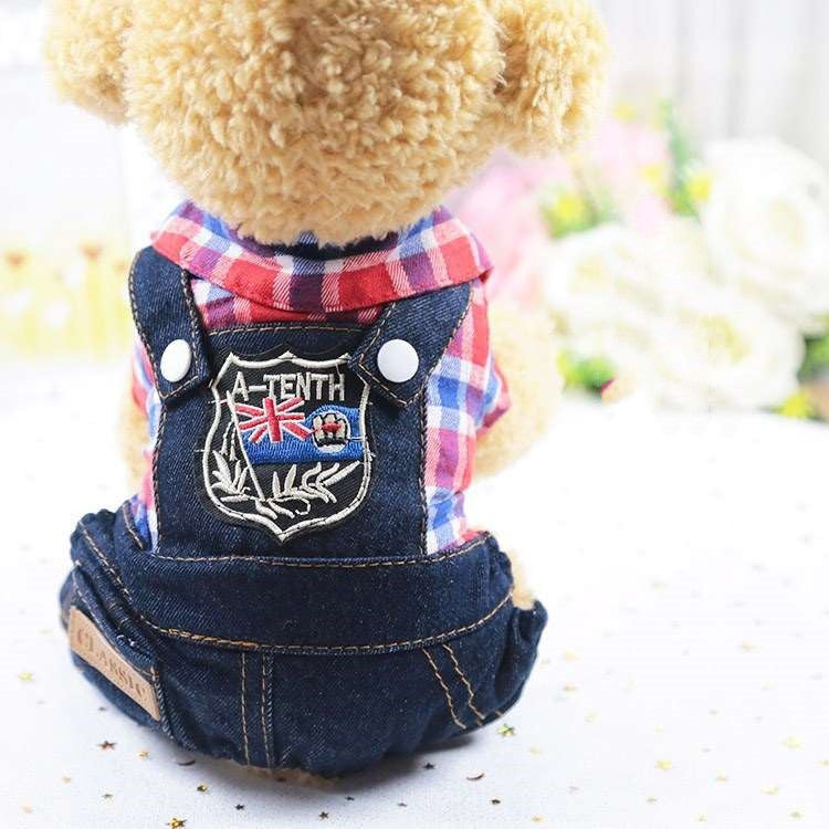 KFX-8131645 Casual Denim Four-Legged Clothing for Pets