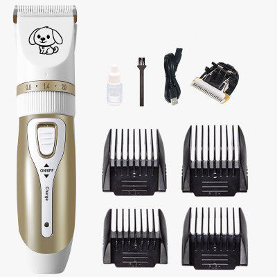 KFX-8133053 Ceramic Titanium Pet Grooming Clipper with Rechargeable Battery and Limit Combs