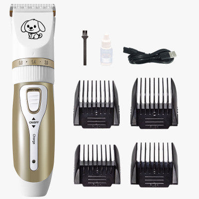 KFX-8133053 Ceramic Titanium Pet Grooming Clipper with Rechargeable Battery and Limit Combs