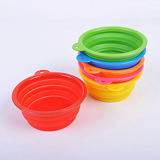 KFX-8133437 Portable Folding Pet Bowl in Food-Grade Silica Gel – Compact, Lightweight, Multiple Colors