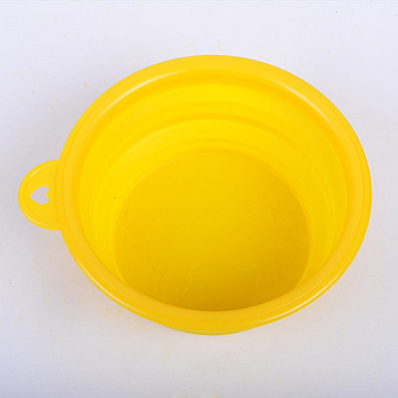 KFX-8133437 Portable Folding Pet Bowl in Food-Grade Silica Gel – Compact, Lightweight, Multiple Colors