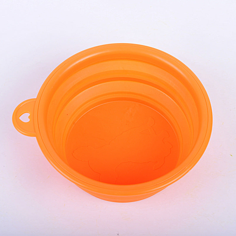 KFX-8133437 Portable Folding Pet Bowl in Food-Grade Silica Gel – Compact, Lightweight, Multiple Colors