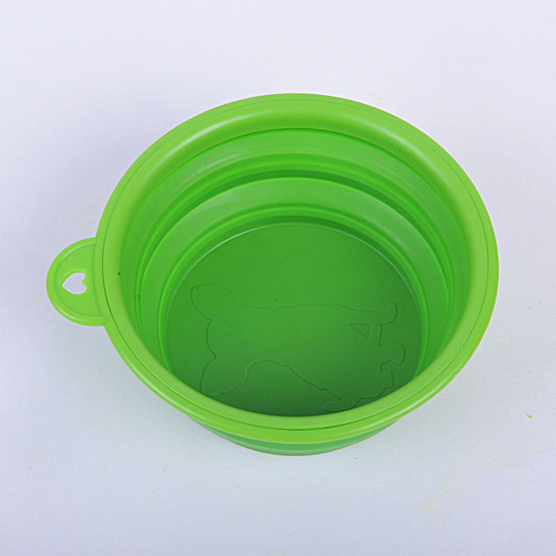 KFX-8133437 Portable Folding Pet Bowl in Food-Grade Silica Gel – Compact, Lightweight, Multiple Colors