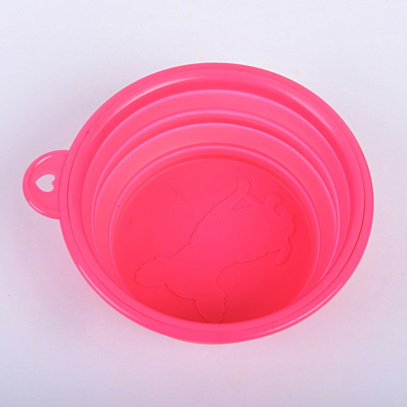 KFX-8133437 Portable Folding Pet Bowl in Food-Grade Silica Gel – Compact, Lightweight, Multiple Colors