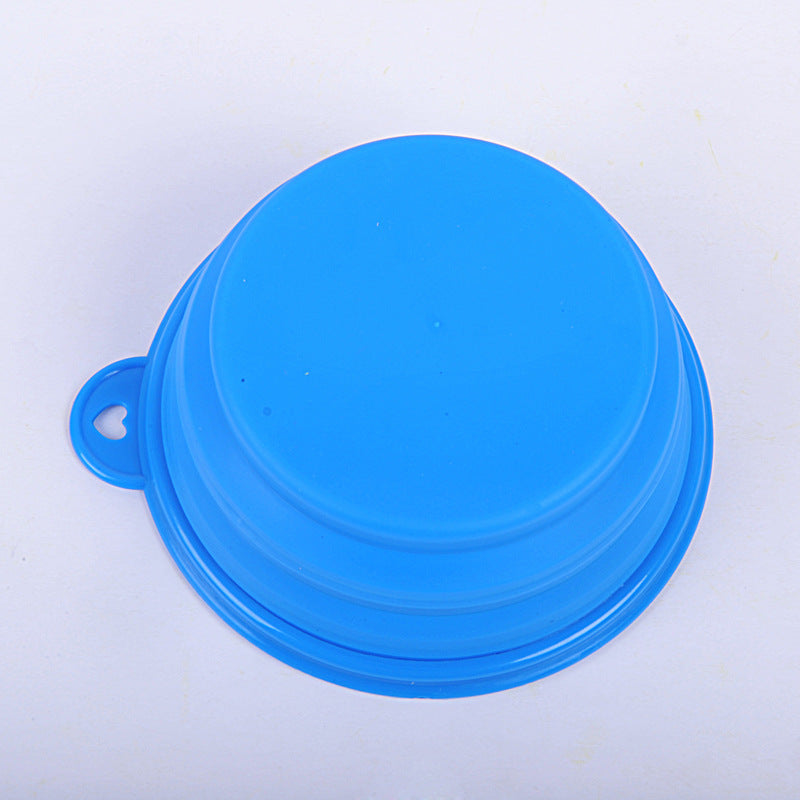 KFX-8133437 Portable Folding Pet Bowl in Food-Grade Silica Gel – Compact, Lightweight, Multiple Colors