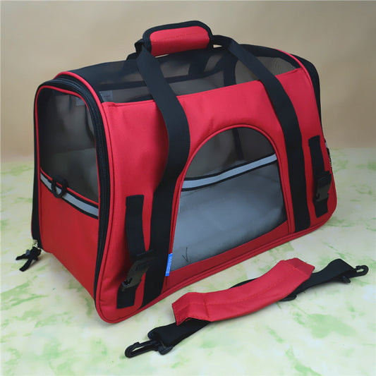 KFX-8133693 Breathable Portable Pet Carrier Handbag for Small Dogs and Cats in Multiple Colors