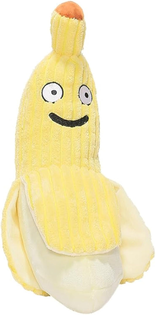 KFX-8134717 Crinkle Banana Cat Toy with Catnip - Soft Plush Chew Toy for Kittens, Ideal for Indoor Play and Exercise