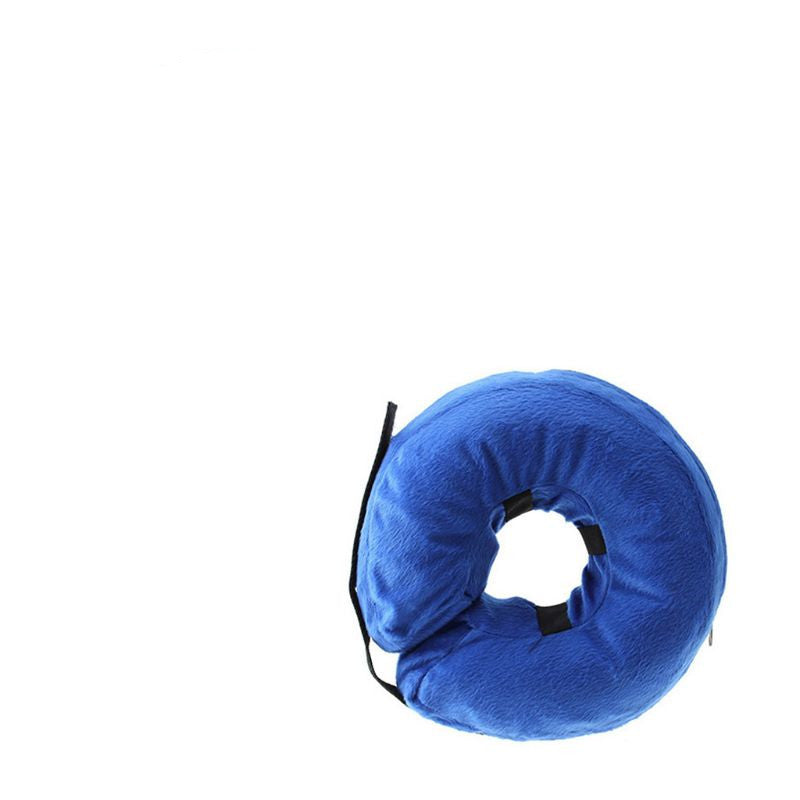 KFX-8136893 Inflatable Recovery Collar for Pets - Adjustable Anti-Bite and Anti-Lick PVC Cone