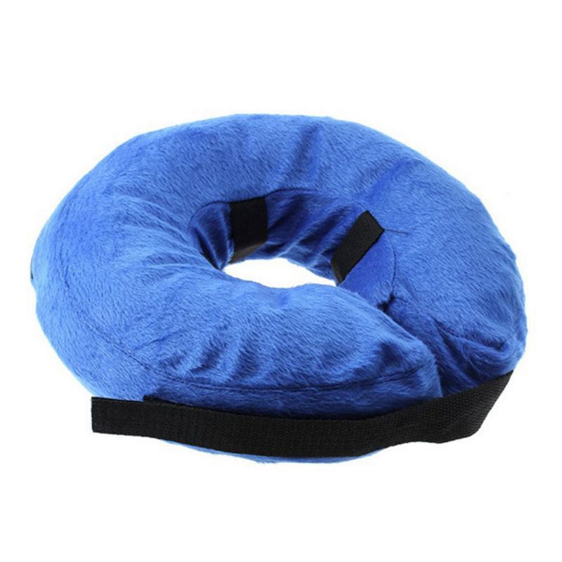 KFX-8136893 Inflatable Recovery Collar for Pets - Adjustable Anti-Bite and Anti-Lick PVC Cone
