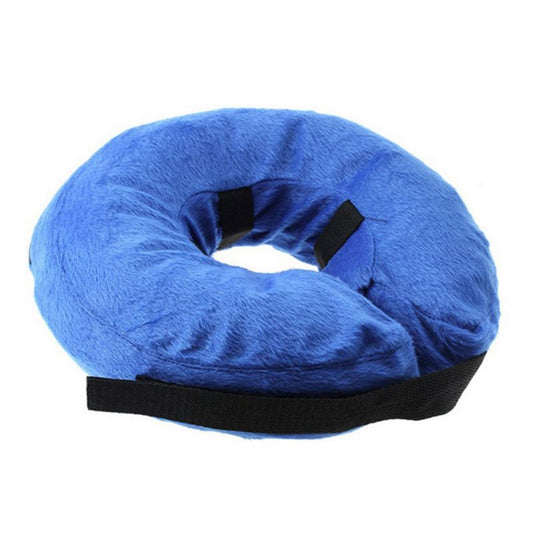 KFX-8136893 Inflatable Recovery Collar for Pets - Adjustable Anti-Bite and Anti-Lick PVC Cone