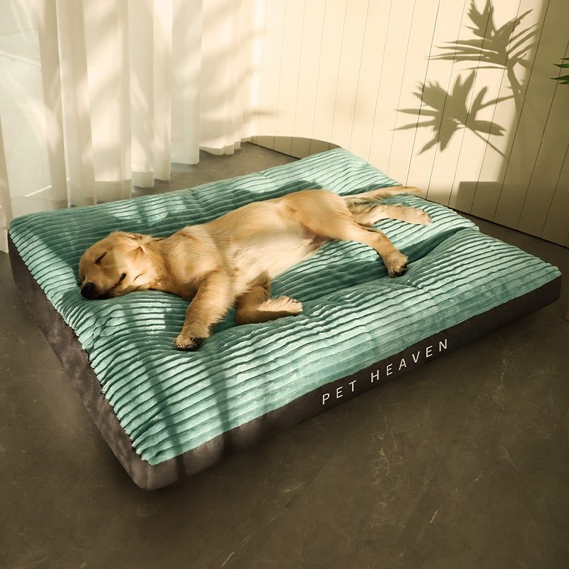 KFX-8137277 Removable and Washable Pet Sleeping Cushion in Silver, Green, and Blue Grey Options