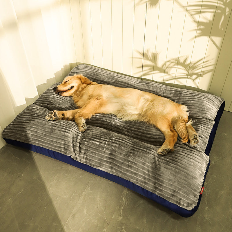 KFX-8137277 Removable and Washable Pet Sleeping Cushion in Silver, Green, and Blue Grey Options