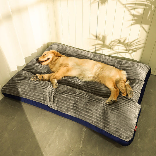 KFX-8137277 Removable and Washable Pet Sleeping Cushion in Silver, Green, and Blue Grey Options