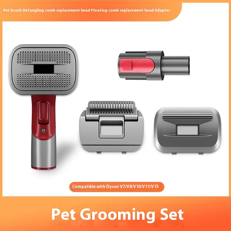 KFX-8138813 Pet Grooming Suction Head Accessories Set for Shaving and Brushing Various Coat Lengths