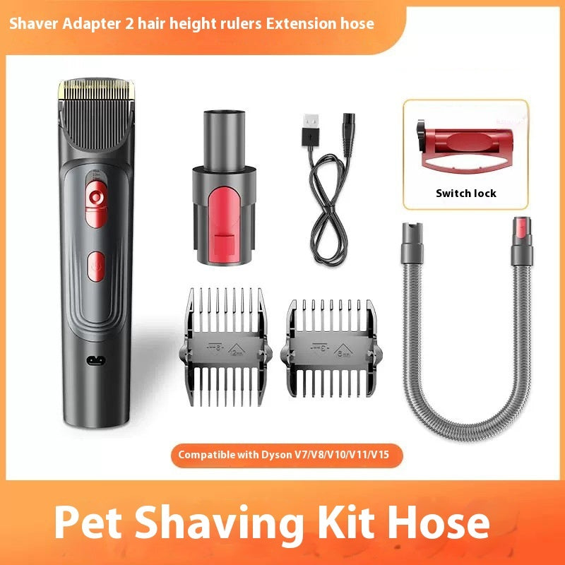 KFX-8138813 Pet Grooming Suction Head Accessories Set for Shaving and Brushing Various Coat Lengths