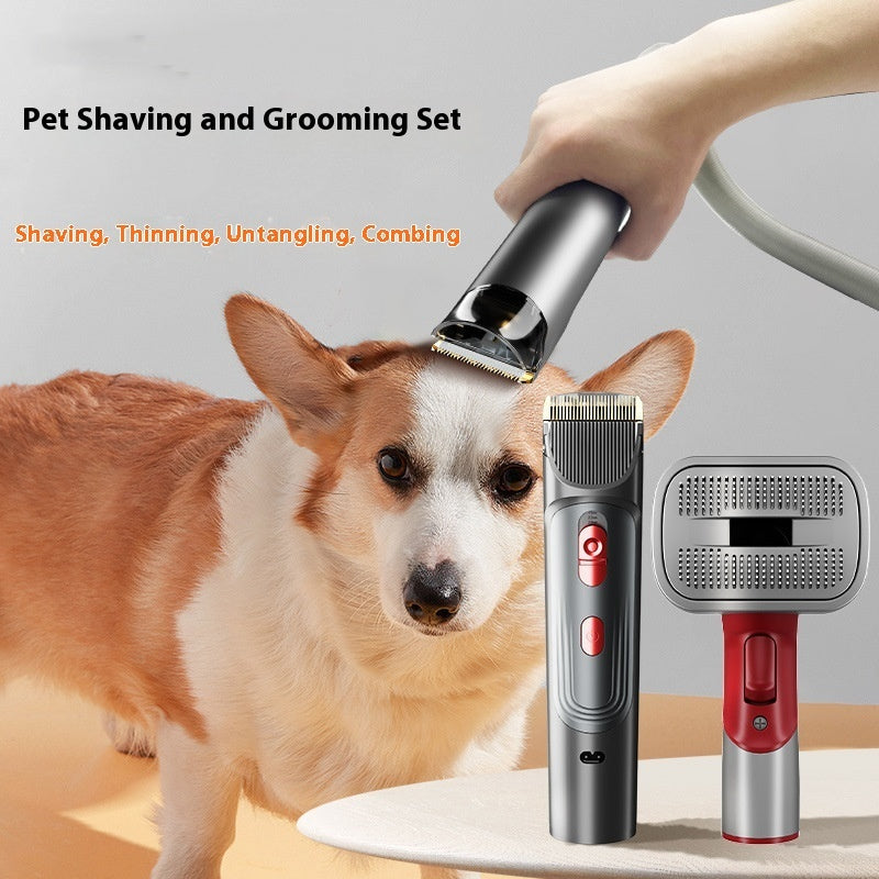 KFX-8138813 Pet Grooming Suction Head Accessories Set for Shaving and Brushing Various Coat Lengths
