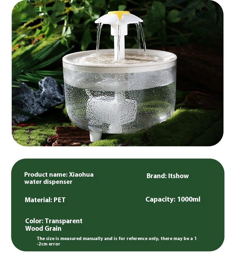 KFX-8139197 Automatic Cat Water Fountain with Constant Temperature and 1000ml Capacity