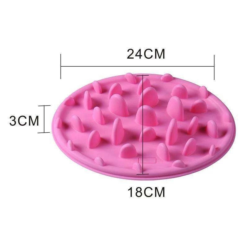 KFX-8143165 Interactive Slow Feeding Bowl for Cats and Small Dogs - Stimulates Mind and Reduces Eating Speed