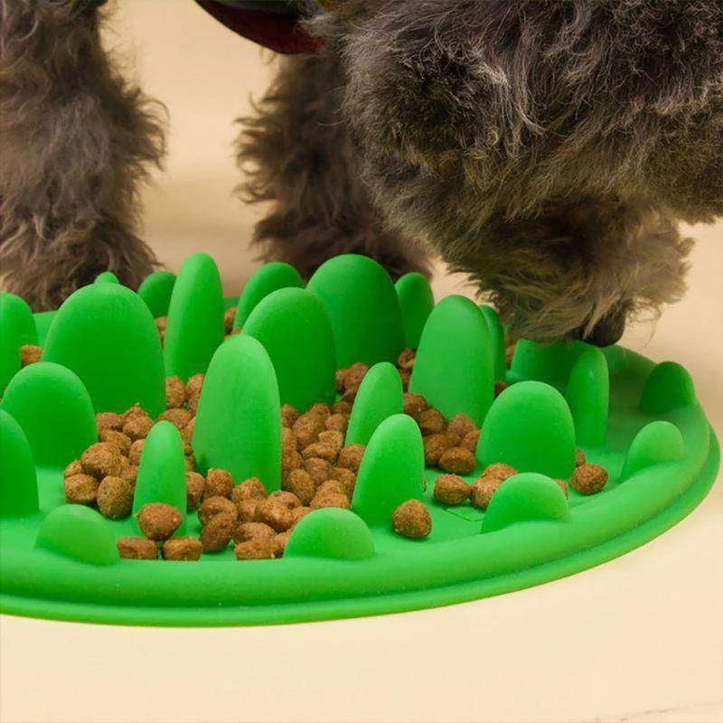 KFX-8143165 Interactive Slow Feeding Bowl for Cats and Small Dogs - Stimulates Mind and Reduces Eating Speed