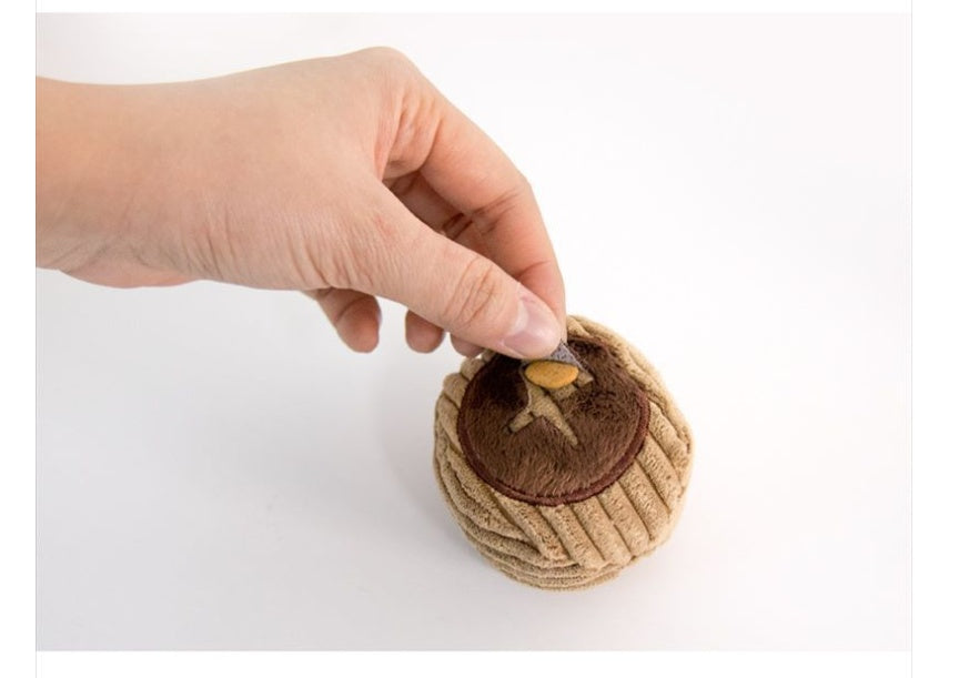KFX-8143805 Interactive Snuffle Toy with Sounding Elements for Dogs - Includes Peanuts and Walnuts for Sniffing Games