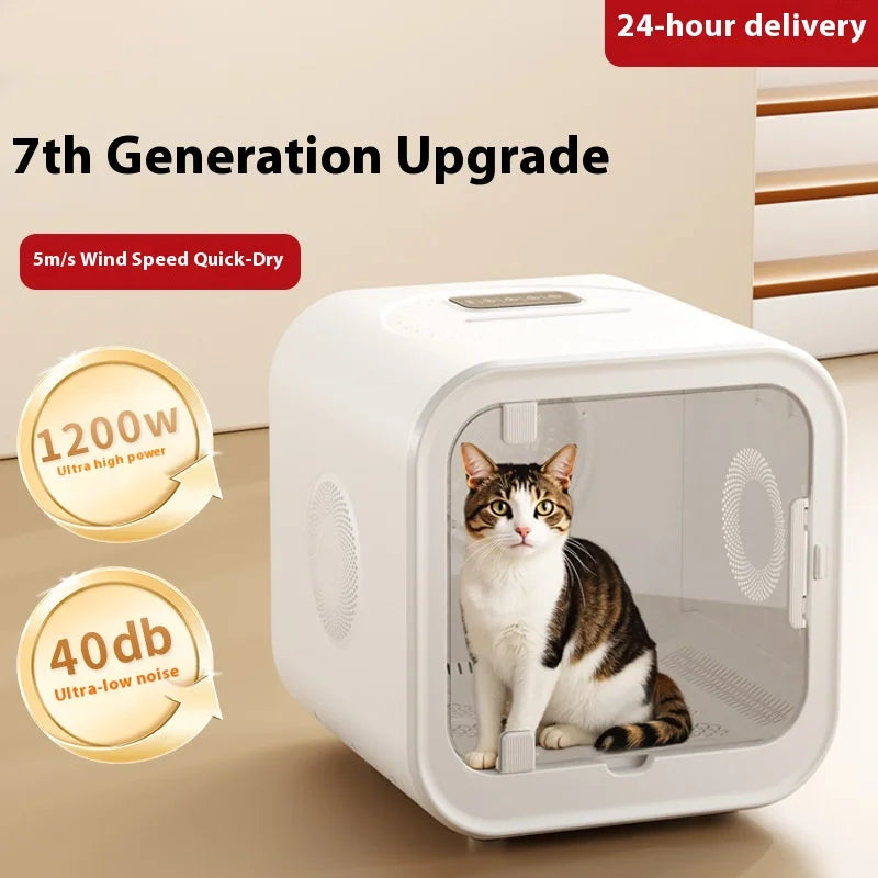KFX-814803 Automatic Pet Hair Dryer with Soothing Window for Dogs and Cats, Eco-Friendly Plastic Design