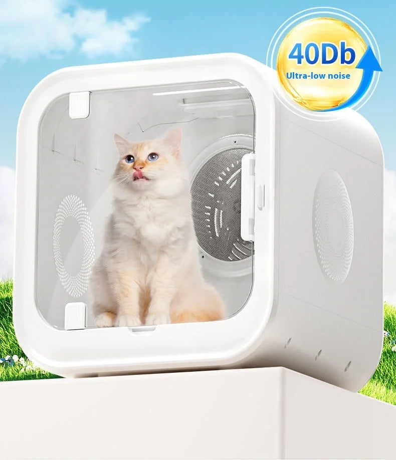 KFX-814803 Automatic Pet Hair Dryer with Soothing Window for Dogs and Cats, Eco-Friendly Plastic Design