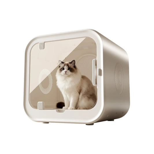 KFX-814803 Automatic Pet Hair Dryer with Soothing Window for Dogs and Cats, Eco-Friendly Plastic Design