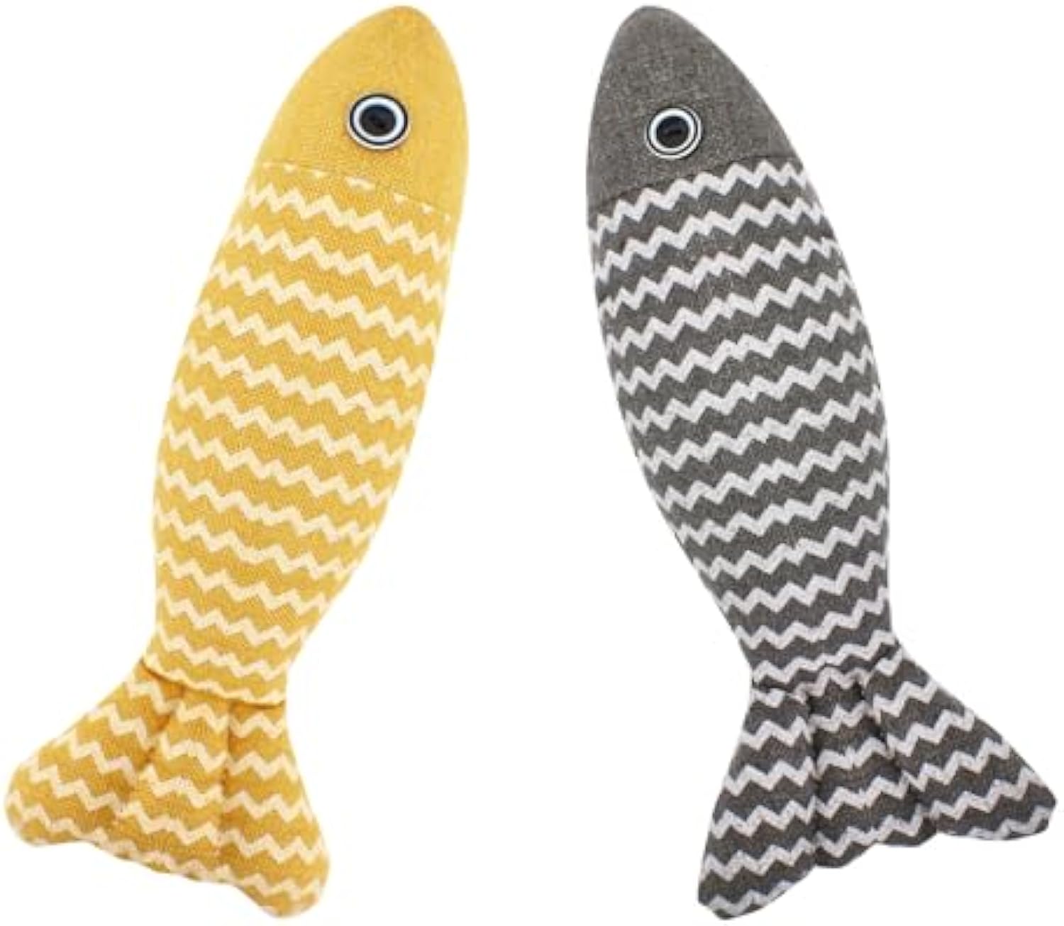 KFX-8155965 Catnip Interactive Fish Toys - 3 Piece Set for Indoor Cats and Kittens, Self-Play Exercise Kicker
