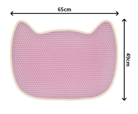 KFX-8156349 Non-Slip Cat Litter Mat for Easy Cleanup, Anti-Skid EVA Design, Available in Multiple Colors