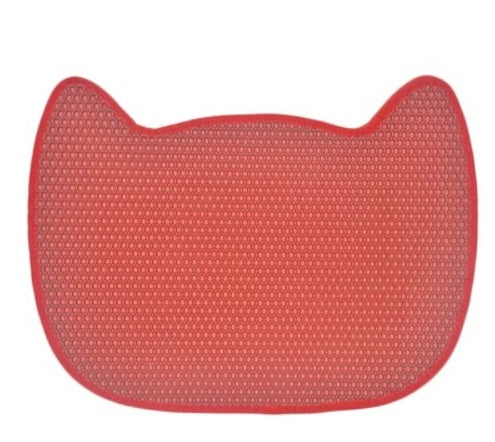 KFX-8156349 Non-Slip Cat Litter Mat for Easy Cleanup, Anti-Skid EVA Design, Available in Multiple Colors