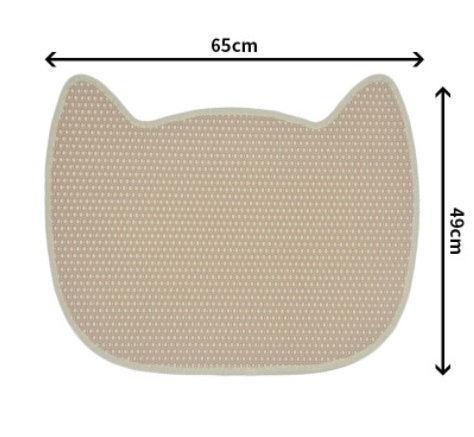 KFX-8156349 Non-Slip Cat Litter Mat for Easy Cleanup, Anti-Skid EVA Design, Available in Multiple Colors