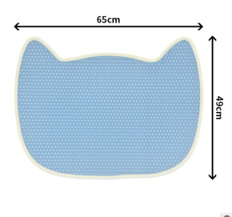KFX-8156349 Non-Slip Cat Litter Mat for Easy Cleanup, Anti-Skid EVA Design, Available in Multiple Colors